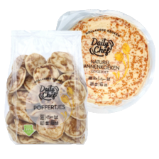 Daily Chef pannenkoeken,
pancakes of poffertjes